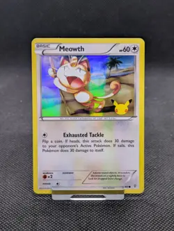 Meowth 53/83 Pokemon TCG Generations 20th Anniversary Stamp Promo LP-NM - Image 1