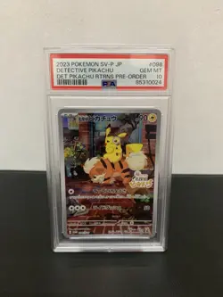 Detective Pikachu #98 Japanese Pokemon Promo PSA 10 - Image 1
