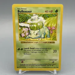 Bulbasaur 44/102 - Base Set (Shadowless) - Pokemon TCG - Image 2