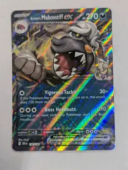 Arven's Mabosstiff ex 139/182 Double Rare Pokemon TCG Sv10: Destined Rivals - NM - Image 1