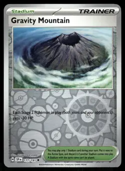 Gravity Mountain Reverse Holo 177/191 SV08: Surging Sparks Pokemon - Image 1