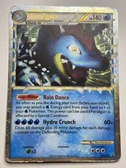 Pokemon TCG Feraligatr Prime Heartgold Soulsilver Black Star HGSS07 MP - Image 1