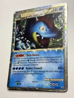 Pokemon TCG Feraligatr Prime Heartgold Soulsilver Black Star HGSS07 MP - Image 3