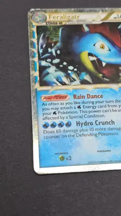 Pokemon Feraligatr Prime Holo: Heartgold Soulsilver Black Star Promos HGSS07 LP - Image 2