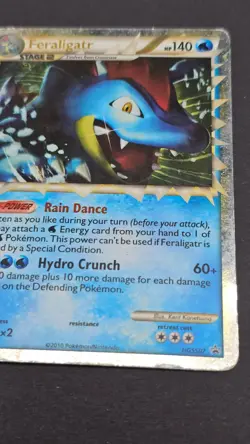 Pokemon Feraligatr Prime Holo: Heartgold Soulsilver Black Star Promos HGSS07 LP - Image 3