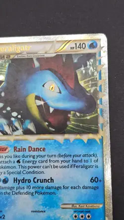 Pokemon Feraligatr Prime Holo: Heartgold Soulsilver Black Star Promos HGSS07 LP - Image 4