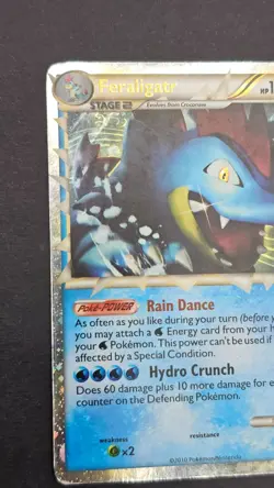 Pokemon Feraligatr Prime Holo: Heartgold Soulsilver Black Star Promos HGSS07 LP - Image 5