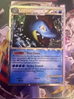 Pokemon TCG Feraligatr Prime Holo Heartgold Soulsilver Black Star HGSS07 HP - Image 1