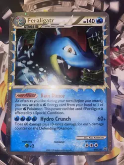 Pokemon TCG Feraligatr Prime Holo Heartgold Soulsilver Black Star HGSS07 HP - Image 2