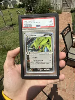 PSA 9 MINT Tyranitar ex 17/17 HOLO POP Series 1 2004 Pokemon Card (PSA 10U) - Image 1