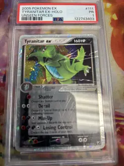 PSA 1 (PR) Tyranitar EX-Holo Unseen Forces #111 🔥 - Image 1