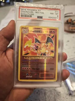 2016 Pokemon XY Evolutions Charizard Holo PSA 8 11/108 - Image 1
