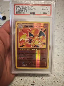 2016 Pokemon XY Evolutions Charizard Holo PSA 8 11/108 - Image 2