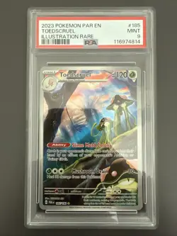 Toedscruel 185/182 Sv04: Paradox Rift Holo Pokemon TCG - PSA 9 Mint - Image 1