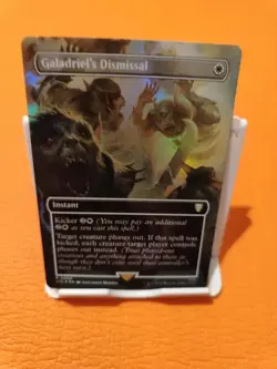 Galadriel's Dismissal. 0500 FOIL Borderless MTG Card. Lord of the Rings. LTC. - Image 1
