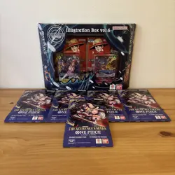 One Piece Card Game Illustration Box Vol. 6 New Factory Sealed + 5 Booster Packs - Image 1
