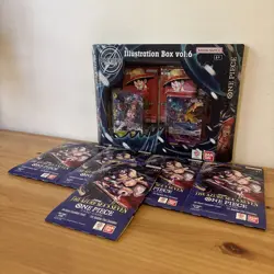 One Piece Card Game Illustration Box Vol. 6 New Factory Sealed + 5 Booster Packs - Image 3