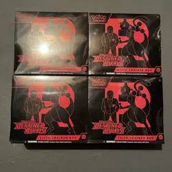 Pokemon Scarlet Violet Destined Rivals Elite Trainer Box Factory Sealed Lot of 4 - Image 1