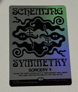 Scheming Symmetry NM Rainbow Foil Secret Lair Unplayed - Image 1