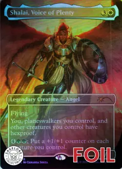 MTG Shalai, Voice of Plenty (244) | NM Foil | Secret Lair Black is Magic {SLD} - Image 1