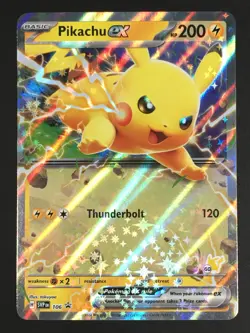 Pokemon TCG Pikachu ex SVP 106 Battle Academy Stamped 2024 Black Star Promo NM - Image 1