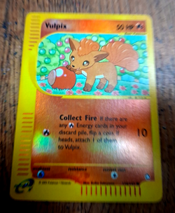 Pokemon Vulpix 116/147 Reverse Foil Aquapolis LP Fast Ship - Image 1