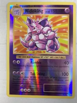 Nidoking 45/108 XY Evolutions Reverse Holo Rare Pokemon TCG NM - Image 1