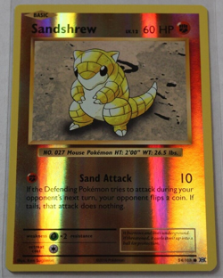 Pokemon 2016 XY Evolutions "Sandshrew" #54/108 Reverse Holo Common - Image 1