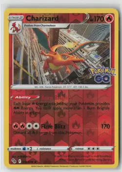 Charizard Holo Rare Pokemon GO 010/078 NM - Image 1