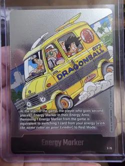 Dragon Ball Super Fusion World Silver Energy Marker E-75 NM Manga Booster 02 - Image 1