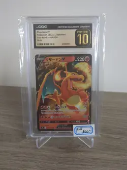 CGC 10 PRISTINE Japanese Pokemon 2022 Charizard V 014/100 Star Birth - S9 🔥🔥🔥 - Image 1