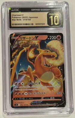 Charizard V Pokemon (2022) Star Birth 014/100 CGC Pristine 10 Graded Japanese - Image 1