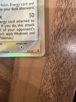 Pokemon TCG Jolteon EX Delta Species Reverse Holo Stamped Card 2005 7/113 Rare - Image 2