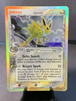 Pokemon TCG Jolteon #7/113 EX Delta Species Reverse Holo Rare Stamped 2005 VTG - Image 1