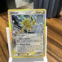 Pokemon TCG Jolteon 7/113 - EX Delta Species- Stamped Holo Rare - Image 4