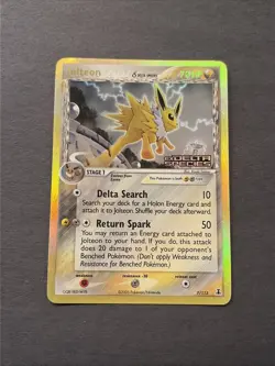 Pokemon TCG Jolteon 7/113 - EX Delta Species- Stamped Holo Rare - Image 4