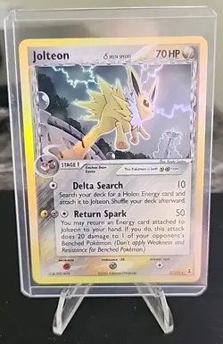 Pokemon TCG Jolteon Delta Species Holo Rare 7/113 Ex Delta Species - Image 1