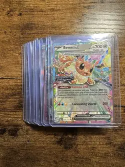 Pokemon CARD Lot Of 13 cards. Mixed lot Eevee Ex, Moltres Ex, Rayquaza V ETC. - Image 1