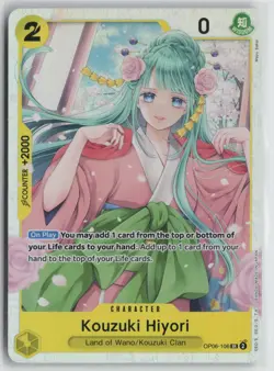 One Piece TCG Kouzuki Hiyori SR OP06-106 Wings of the Captain English - Image 1