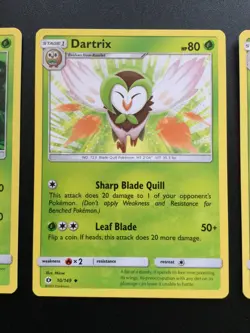 Pokemon Rowlet, Dartrix & Decidueye Evo Line Bundle - Sun & Moon 2016 TCG - Image 3