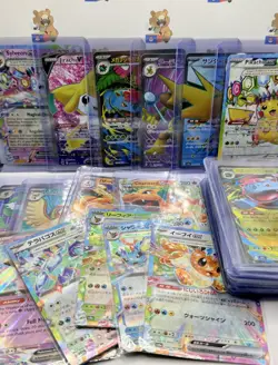 Lot of 30+ Pokemon Ex and V Full Art Pokemon Cards Pikachu Charizard and more - Image 1