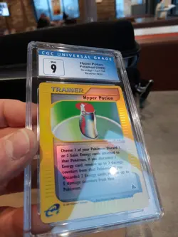 Hyper Potion cgc 9 MINT REVERSE HOLO Skyridge 2002 E-Reader 127/144 psa Pokemon - Image 2