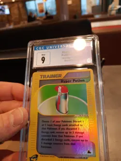 Hyper Potion cgc 9 MINT REVERSE HOLO Skyridge 2002 E-Reader 127/144 psa Pokemon - Image 4