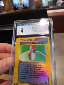 Hyper Potion cgc 9 MINT REVERSE HOLO Skyridge 2002 E-Reader 127/144 psa Pokemon - Image 5