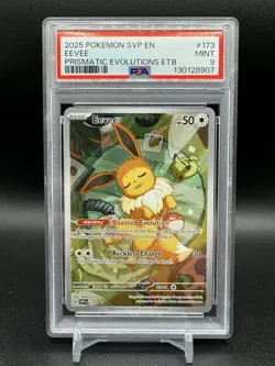 Eevee #173 SVP EN-SV BLACK STAR PROMO PRISMATIC EVOLUTIONS ETB PSA 9 MINT 2025 - Image 1