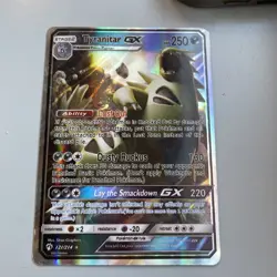Pokemon TCG - Tyranitar GX #121/214 - Lost Thunder - Holo Rare - NM/M - Image 1