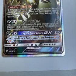 Pokemon TCG - Tyranitar GX #121/214 - Lost Thunder - Holo Rare - NM/M - Image 3