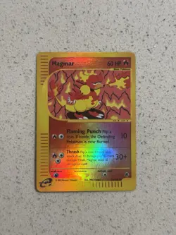 Magmar 86/165 Reverse Holo Expedition Rare Pokemon Card E-Reader LP - Image 1