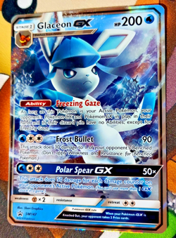 Glaceon GX SM147 Sm Holo Sun & Moon Black Star Promo Pokemon LP - Image 1
