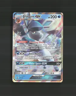 Glaceon GX SM147 Sun & Moon Black Star Promo Holo Pokemon Card NM - Image 1